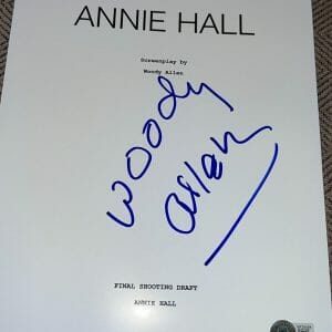 WOODY ALLEN SIGNED AUTOGRAPH MOVIE SCRIPT ANNIE HALL BECKETT BAS AUTO COA D RARE