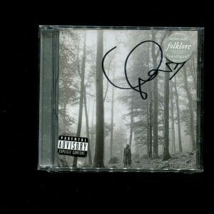 TAYLOR SWIFT signed autographed "FOLKLORE" CD FROM RECORD LABEL SEALED & IN HAND