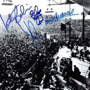 Woodstock (4) Balin, Kaukonen, McDonald & Guthrie Signed 8x10 Photo BAS #AB77685