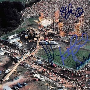 Woodstock (4) Balin, Kaukonen, McDonald & Guthrie Signed 8x10 Photo BAS #AB77683