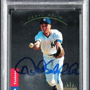 Yankees Derek Sanderson Jeter Signed 1993 SP Foil #279 RC Card Auto 9! PSA Slab