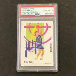1991-92 SkyBox #601 Mark Price Signed Card PSA AUTO 10 Slabbed