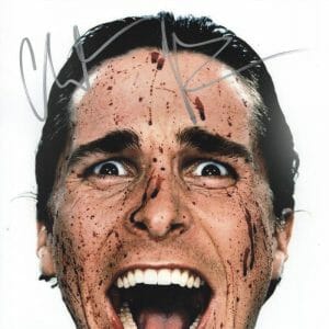 CHRISTIAN BALE SIGNED 11X14 PHOTO AMERICAN PSYCHO AUTHENTIC AUTOGRAPH BECKETT 14