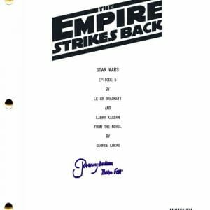 JEREMY BULLOCH SIGNED STAR WARS THE EMPIRE STRIKES BACK FULL SCRIPT AUTO BECKETT