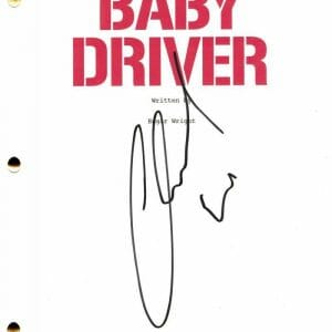 ANSEL ELGORT SIGNED BABY DRIVER FULL SCRIPT AUTHENTIC AUTOGRAPH HOLOGRAM