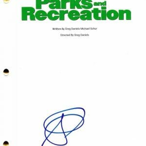 AMY POEHLER PARKS AND RECREATION SIGNED PILOT SCRIPT AUTHENTIC AUTOGRAPH HOLO