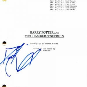 DANIEL RADCLIFFE SIGNED AUTOGRAPH HARRY POTTER CHAMBER OF SCRETS SCRIPT BECKETT
