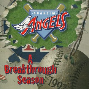 ANAHEIM ANGELS MLB BASEBALL 1997 MEDIA GUIDE VINTAGE GREAT COLOR AUTHENTIC