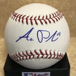 AARON POREDA JEWISH/RANGERS/WHITE SOX SIGNED AUTO M.L. BASEBALL W/COA