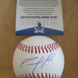 RENATO NUNEZ BALTIMORE ORIOLES ROOKIE YEAR SIGNED M.L. BASEBALL BECKETT R07307