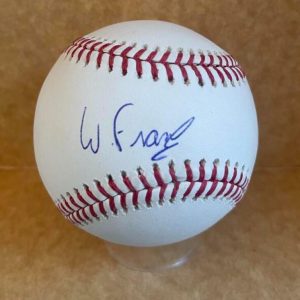 WANDER FRANCO TAMPA BAY RAYS SIGNED AUTOGRAPHED M.L. BASEBALL JSA WP819903