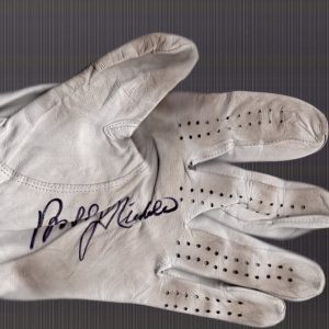BOBBY NICHOLS HAND SIGNED AND USED NIKE GOLF GLOVE+COA 1964 PGA CHAMPION