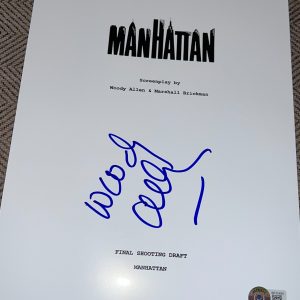 WOODY ALLEN SIGNED AUTOGRAPH MOVIE SCRIPT ANNIE HALL BECKETT BAS AUTO COA E