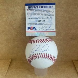 LUIS MEDINA NEW YORK YANKEES SIGNED AUTOGRAPHED M.L. BASEBALL PSA IC20422