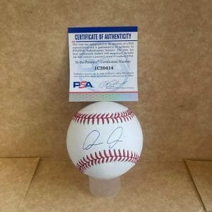 LUIS MEDINA NEW YORK YANKEES SIGNED AUTOGRAPHED M.L. BASEBALL PSA IC20414