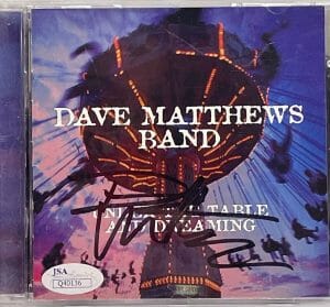 DAVE MATTHEWS SIGNED AUTOGRAPH “UNDER THE TABLE AND DREAMING” CD JSA COLLECTIBLE MEMORABILIA