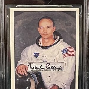 MICHAEL COLLINS Signed Autograph Trading Card Moon Pilot NASA BAS