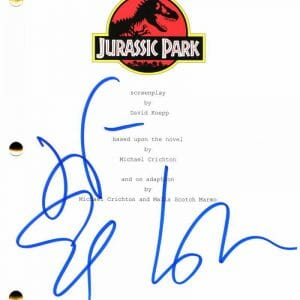 JEFF GOLDBLUM SIGNED AUTOGRAPH JURASSIC PARK FULL MOVIE SCRIPT INDEPENDENCE DAY