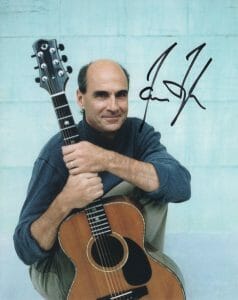 JAMES TAYLOR SIGNED AUTOGRAPH 8X10 PHOTO – LEGENDARY SINGER WITH HIS GUITAR RARE COLLECTIBLE MEMORABILIA