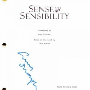 EMMA THOMPSON SIGNED AUTOGRAPH SENSE & SENSIBILITY FULL MOVIE SCRIPT - RARE!