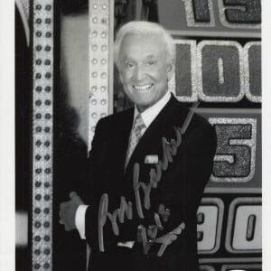 BOB BARKER HAND SIGNED 8x10 PHOTO GREAT POSE PRICE IS RIGHT HOST JSA