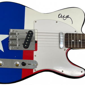 WILLIE NELSON SIGNED FULL SIZE ELETRIC GUITAR TEXAS FLAG AUTHENTIC AUTOGRAPH PSA