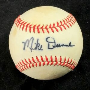 MIKE DUNNE SIGNED BASEBALL PSA/DNA PITTSBURGH PIRATES AUTOGRAPHED COLLECTIBLE MEMORABILIA