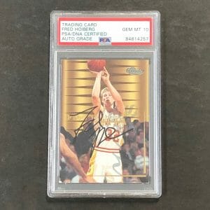 1995 Classic Visions #48 Fred Hoiberg Signed Card AUTO 10 PSA Slabbed Iowa State