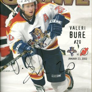 VALERI BURE FLORIDA PANTHERS SIGNED AUTO GROWL PROGRAM W/COA