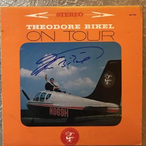 THEODORE BIKEL ON TOUR SIGNED VINYL RECORD ALBUM W/COA