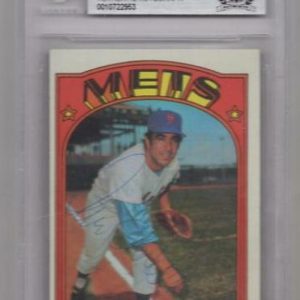 1972 TOPPS DANNY FRISELLA VINTAGE SIGNED CARD BECKETT AUTHENTIC AUTOGRAPH