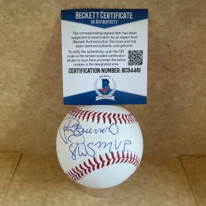 PEDRO GUERRERO 87 WS MVP DODGERS SIGNED AUTO M.L. BASEBALL BAS BC94481