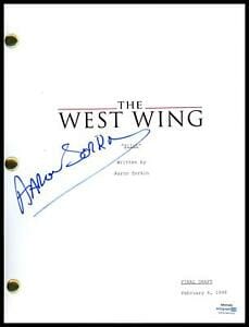 Aaron Sorkin "The West Wing" AUTOGRAPH Signed Complete Pilot Episode Script ACOA