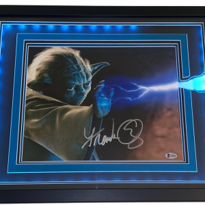 FRANK OZ YODA STAR WARS SIGNED LIGHT UP FRAMED 11X14 PHOTO BECKETT COA