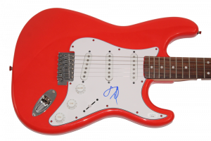 DAVE GROHL SIGNED AUTOGRAPH FULL SIZE RED FENDER GUITAR NIRVANA FOO FIGHTERS JSA COLLECTIBLE MEMORABILIA