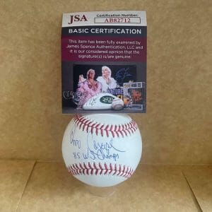 ONIX CONCEPCION ROYALS 85 WS CHAMPS SIGNED AUTO M.L. BASEBALL JSA AB82712