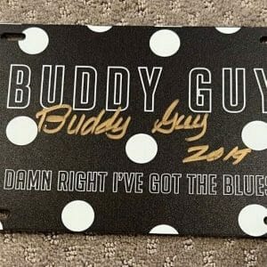 Buddy Guy signed autographed license plate