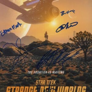 "Star Trek: Strange New Worlds" SIGNED 8x12 Photo - Ethan Peck, Melissa Navia +4