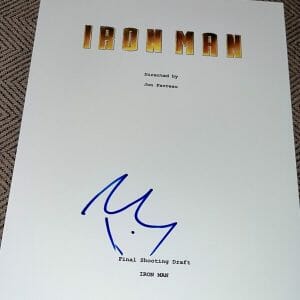 ROBERT DOWNEY JR SIGNED AUTOGRAPH MOVIE SCRIPT IRON MAN MARVEL AVENGERS COA AUTO