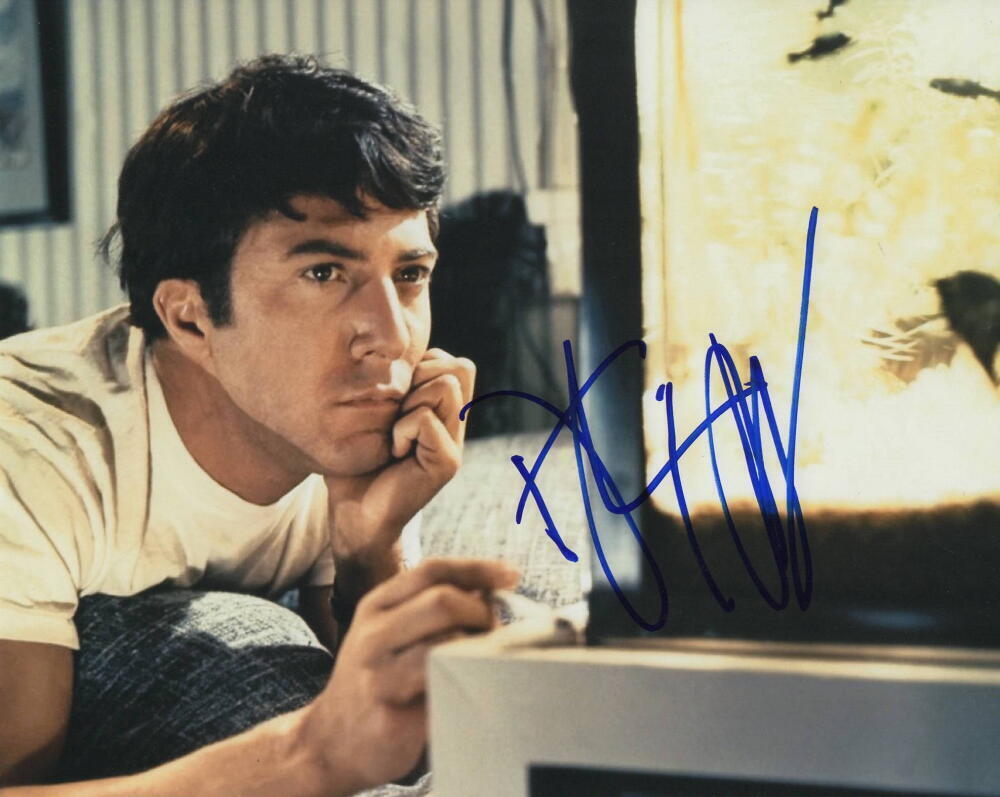 DUSTIN HOFFMAN SIGNED AUTOGRAPH 8X10 PHOTO - TOOTSIE, RAIN MAN, THE ...