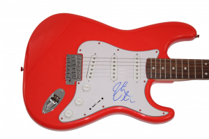 KEITH URBAN SIGNED AUTOGRAPH FULL SIZE RED FENDER ELECTRIC GUITAR COUNTRY W/ JSA COLLECTIBLE MEMORABILIA