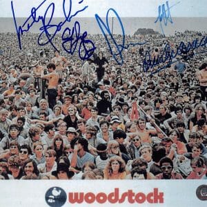 Woodstock (5) Balin, Kaukonen, McDonald, Guthrie & West Signed 8x10 Photo BAS