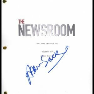 Aaron Sorkin "The Newsroom" AUTOGRAPH Signed Complete Pilot Episode Script ACOA