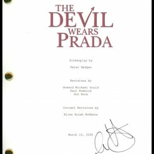 Anne Hathaway "The Devil Wears Prada" AUTOGRAPH Signed Script Screenplay ACOA