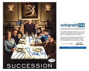 "Succession" AUTOGRAPHS Signed 8x10 Photo - Brian Cox, Jesse Armstrong +4 ACOA