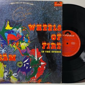 ERIC CLAPTON Signed Autograph Record Vinyl Cover CREAM "Wheels of Fire" JSA LOA