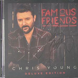 CHRIS YOUNG Signed Autograph CD "Famous Friends" Country Music JSA COA