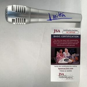 Anitta Signed Microphone JSA COA