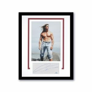 Fabio AUTOGRAPH Signed Model Custom Framed 11x14 Matted Photo Display ACOA