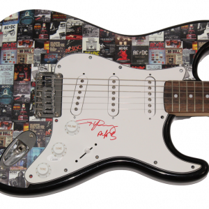 ANGUS YOUNG SIGNED AUTOGRAPH CUSTOM 1/1 FENDER ELECTRIC GUITAR AC/DC W/ JSA COA